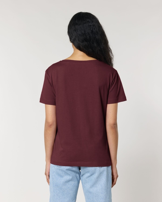 Paperboat Damen T-Shirt aus Biobaumwolle - Burgundy